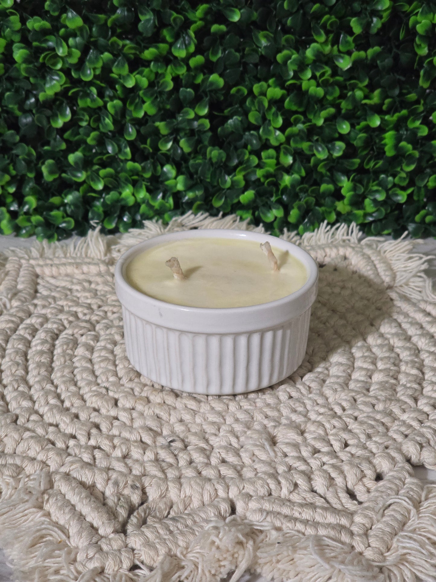 White Ceramic Watermelon Twist