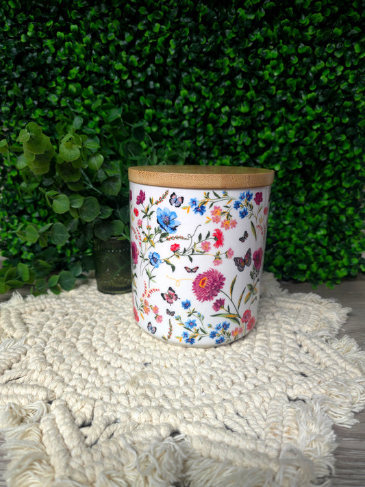 Floral Butterflies Xtra Large Jar